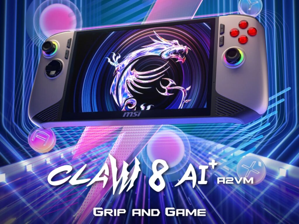 Imagen promocional de MSI Claw 8 AI`Plus